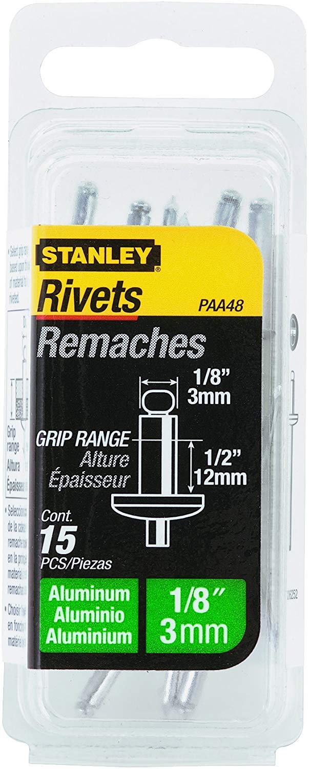 STANLEY ALUMIN RIVETS 5/32X1/8(X15)