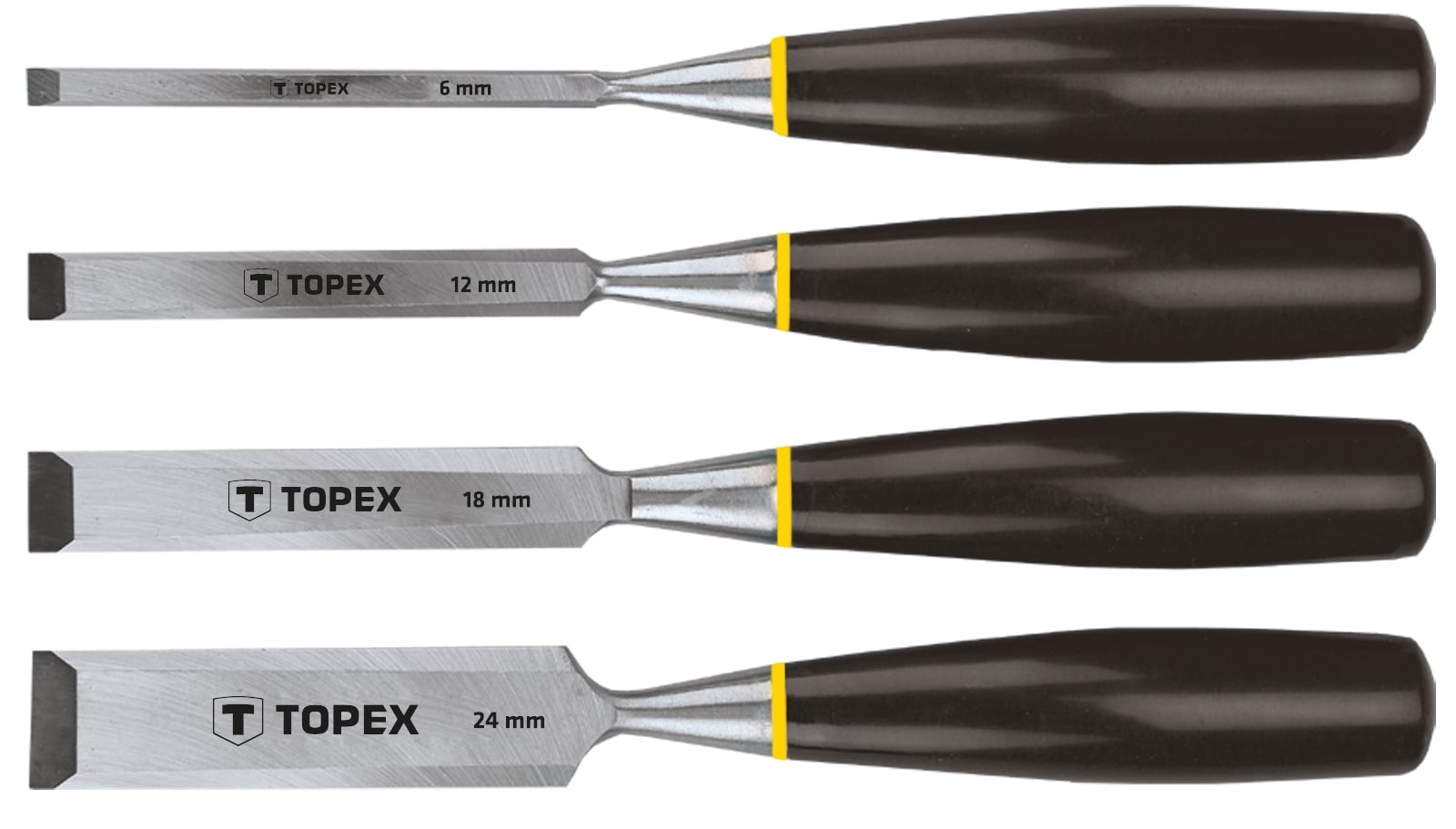 TOPEX 4PCS WOOD CHISEL