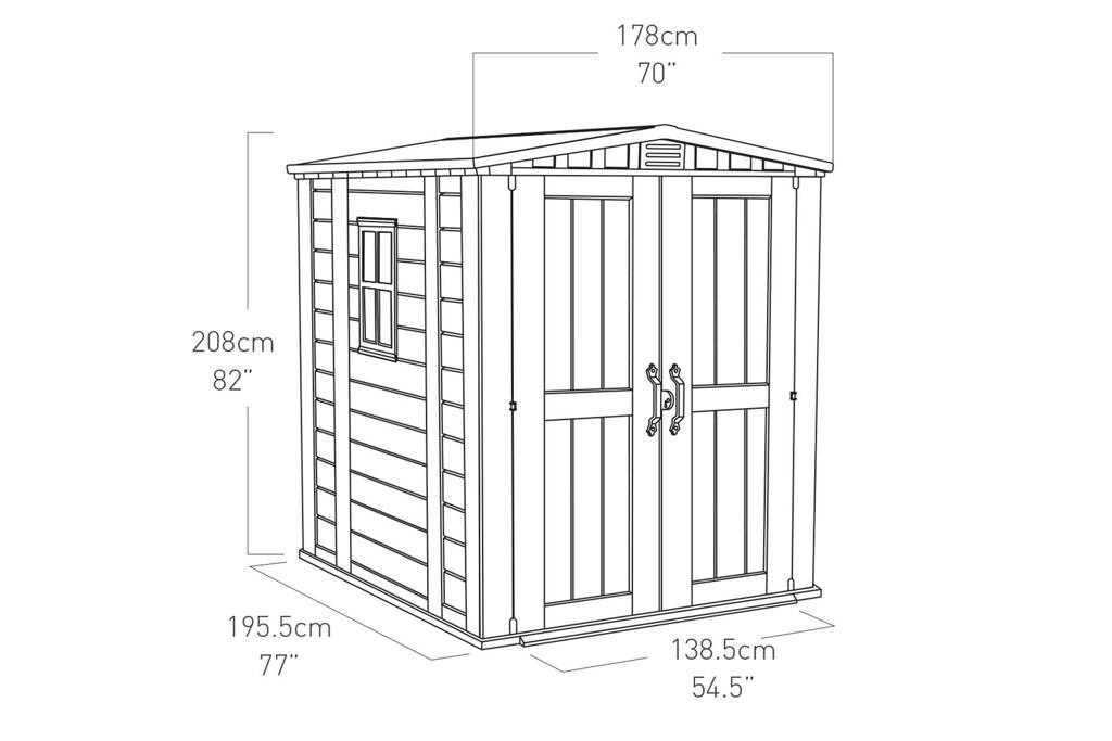 KETER FACTOR SHED 6X6FT