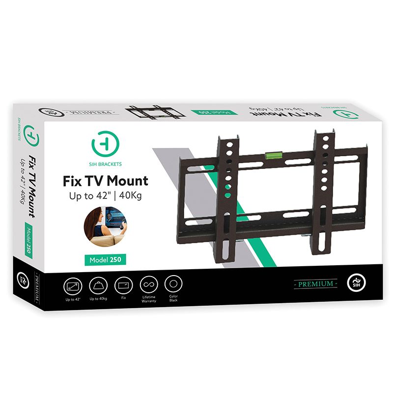 SIH FIXED TV BRACKET UP TO 42''/40KG