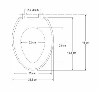 TECHNOSET TOILET SEAT WHITE