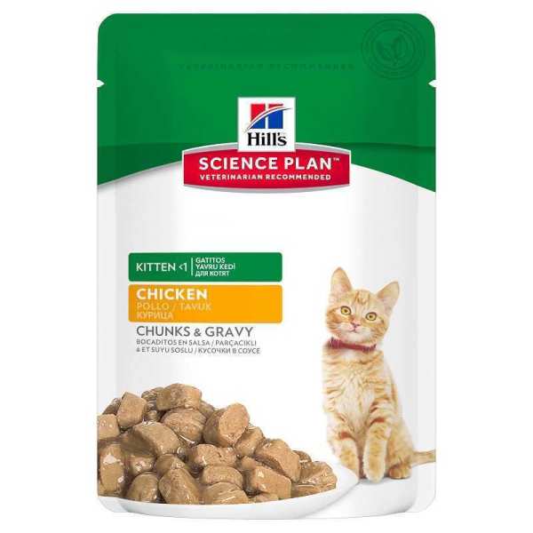 HILLS SCIENCE PLAN KITTEN FOOD CHICKEN 85GR