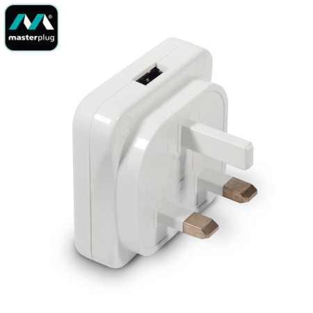 BG MASTERPLUG USB CHARGER 1000MA WHITE