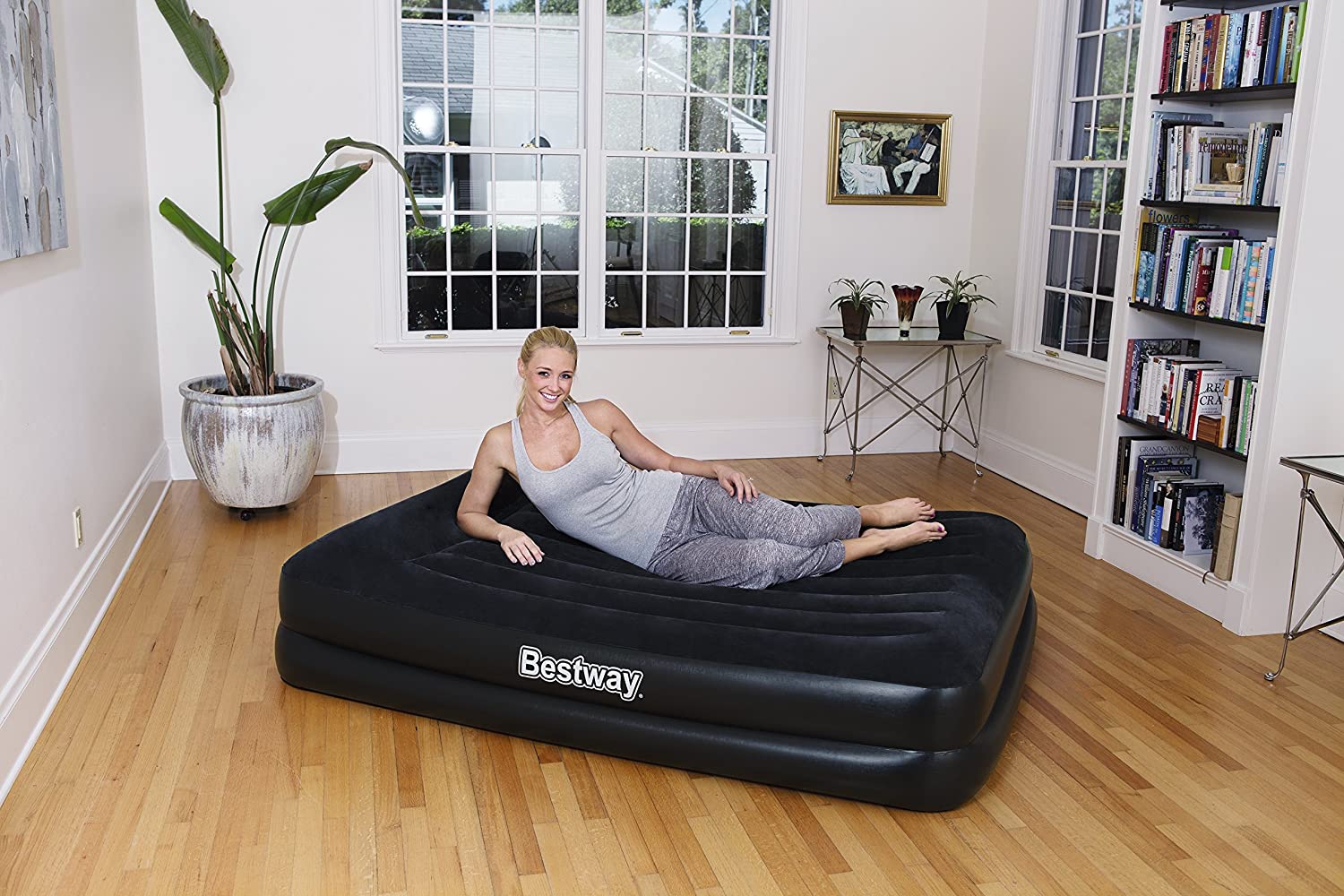 BESTWAY 67403GB PREMIUM AIR BED 203X152X46CM WITH PUMP