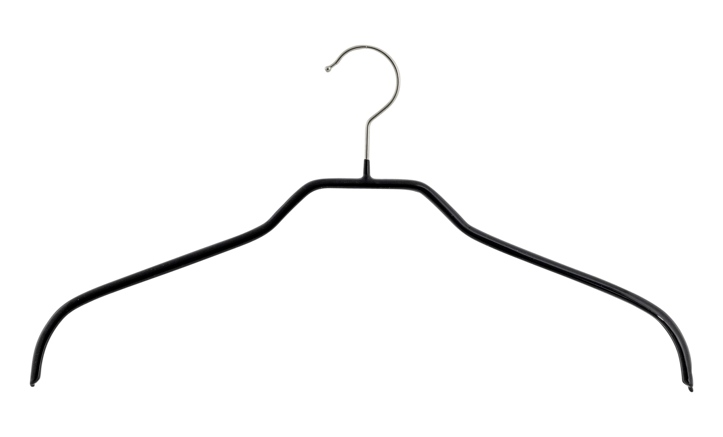 MAWA CLOTHES HANGER SILHOUETTE BLACK 2PCS