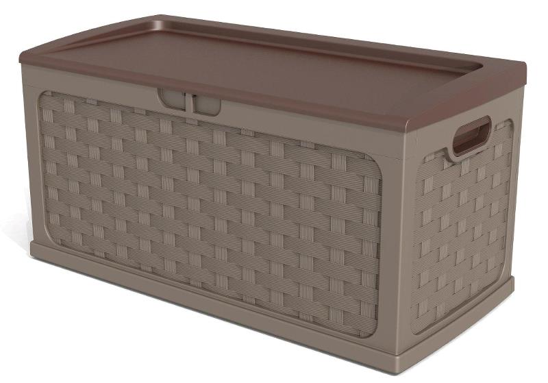 STARPLAST RATTAN CUSHION BOX 115X58X56CM 335L MOCCA