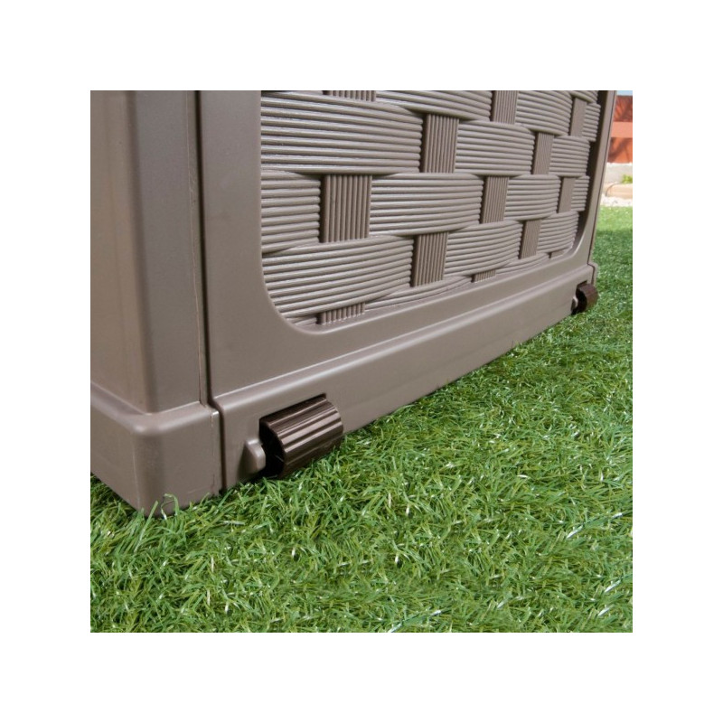 STARPLAST RATTAN CUSHION BOX 115X58X56CM 335L MOCCA