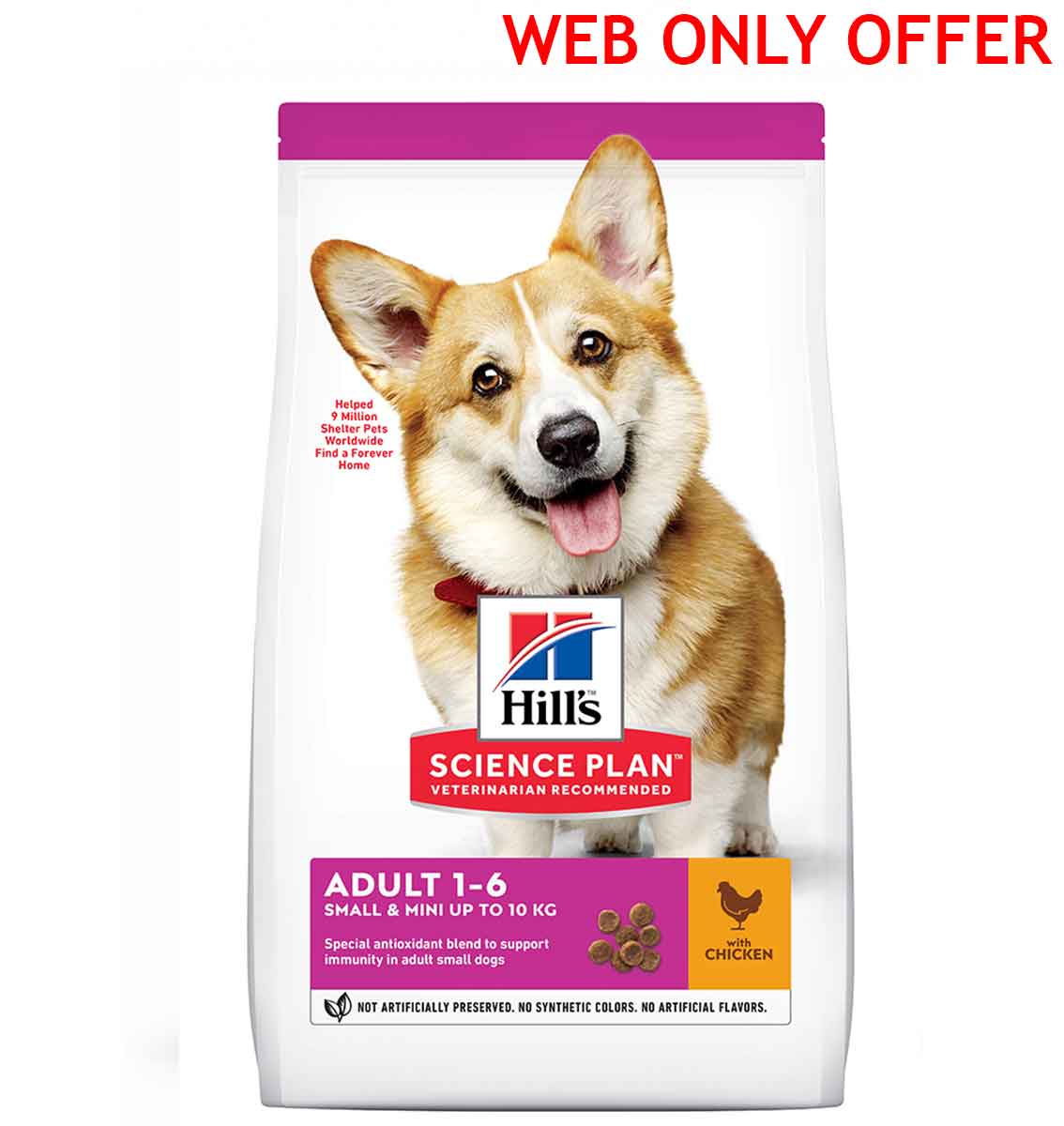 HILLS SCIENCE PLAN ADULT DOG SMALL & MINI CHICKEN 1.5KG