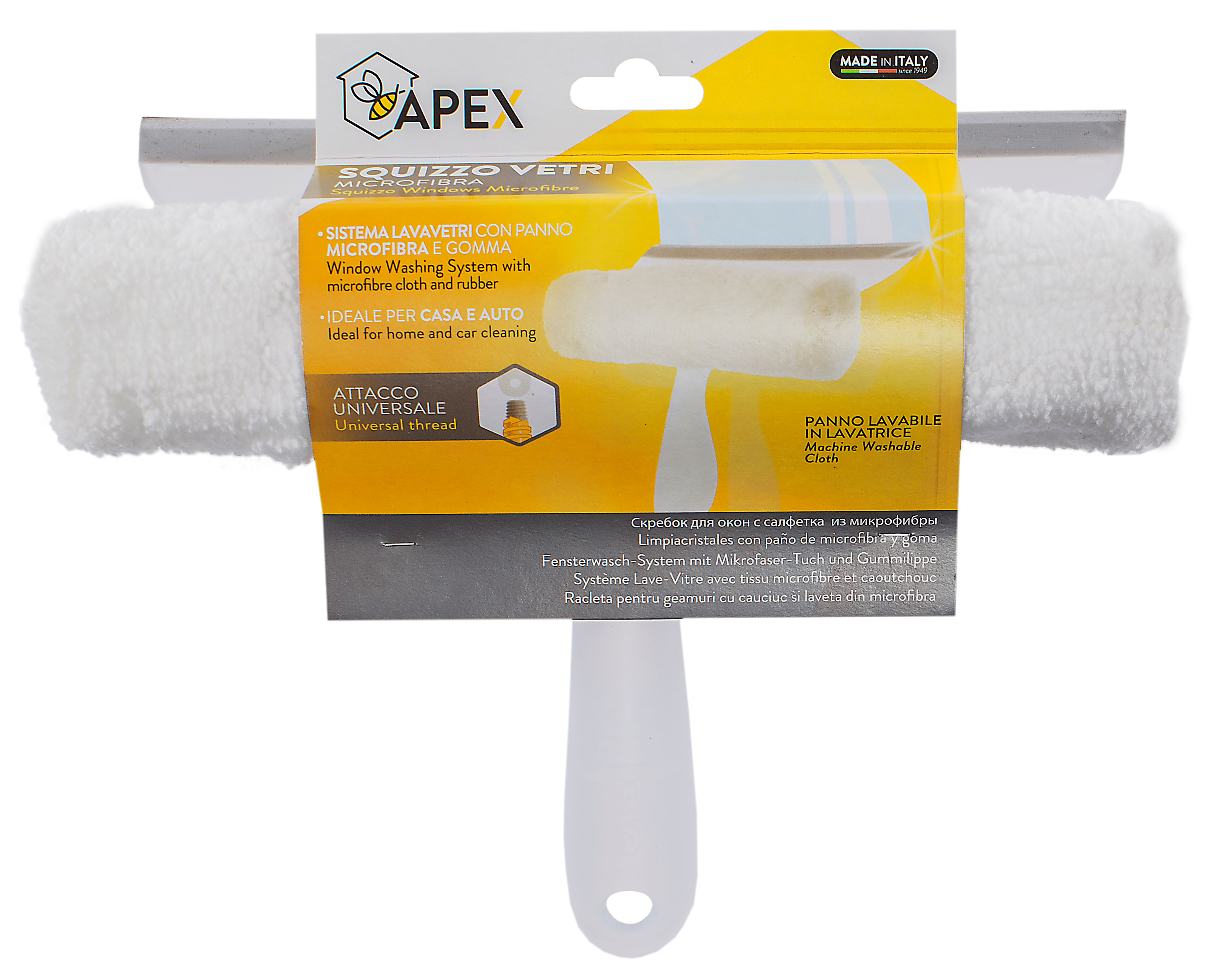 APE WINDOW SQUEEGEE MICROFIBRE 25CM