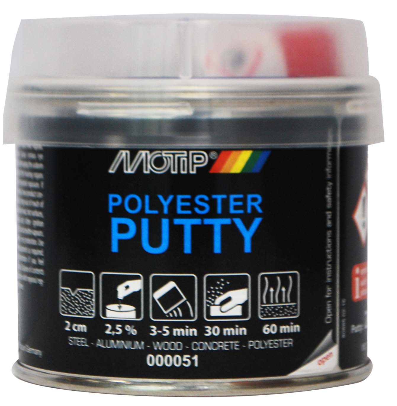 MOTIP POLYESTER PUTTY 250GR