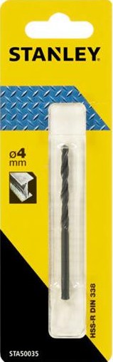 STANLEY IRON DRILL 4MM HSS-R