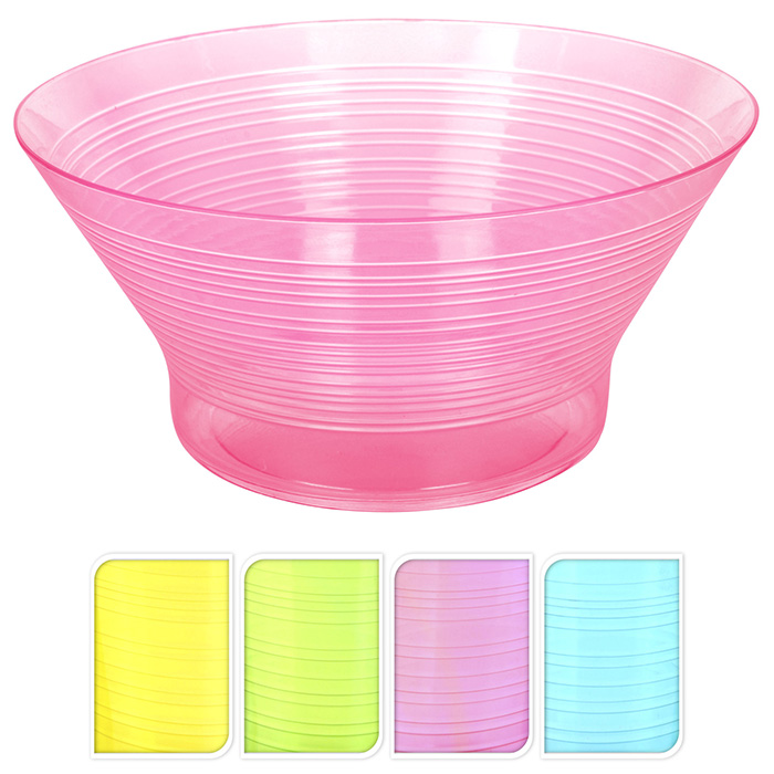 BOWL TRANSPARENT PS STRIPES