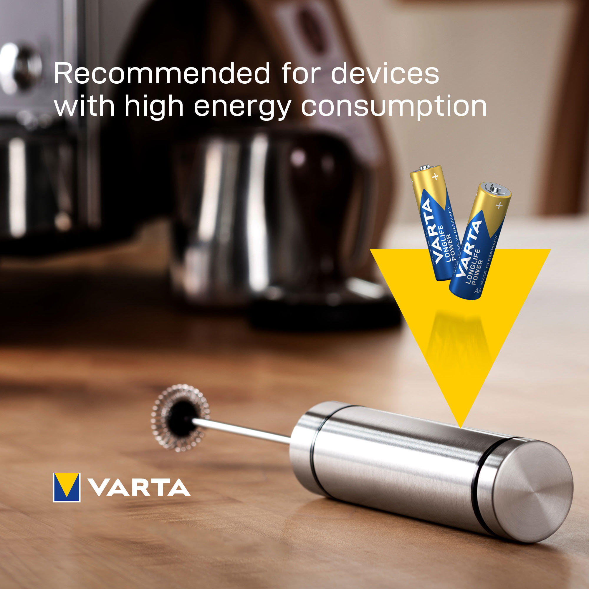 VARTA LONGLIFE POWER ALKALINE BATTERIES AA, MIGNON, LR6, 1,5V, 4-PACK