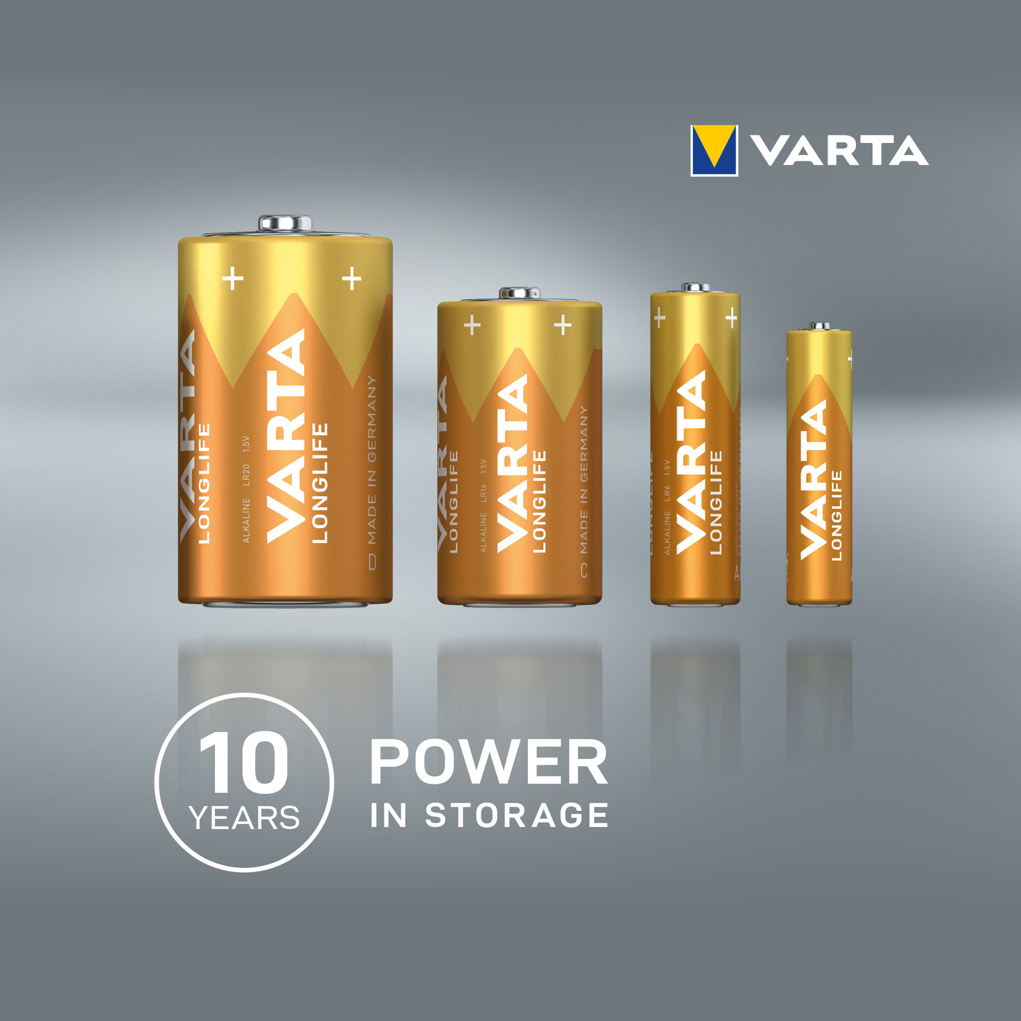 VARTA LONGLIFE ALKALINE BATTERIES AAA, MICRO, LR03, 1,5V, 2-PACK