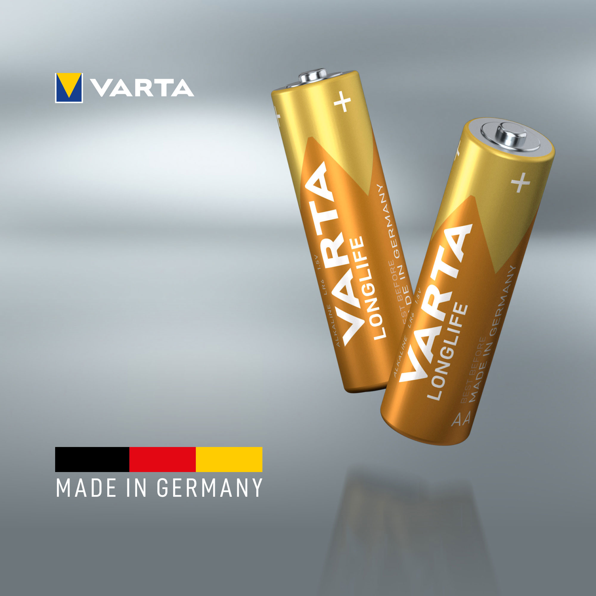 VARTA LONGLIFE ALKALINE BATTERIES AA, MIGNON LR6, 1,5V,  8-PACK