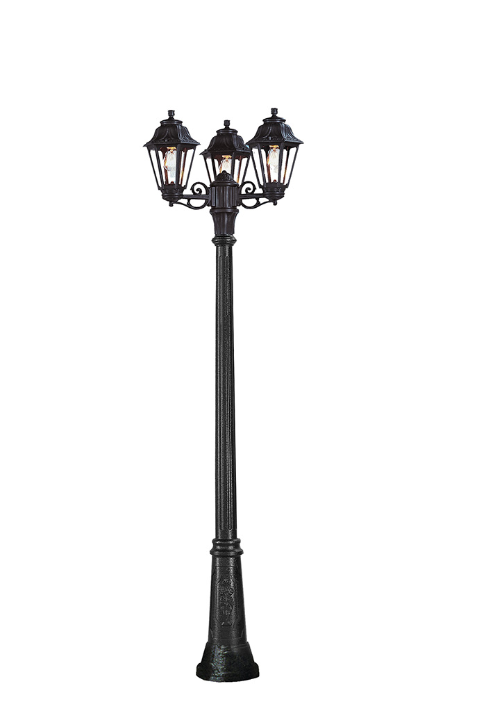 FUMAGALLI 'ANNA' HEXAGONAL LANTERN POLE LIGHT 2090MM 3xE27 2700K IP55 