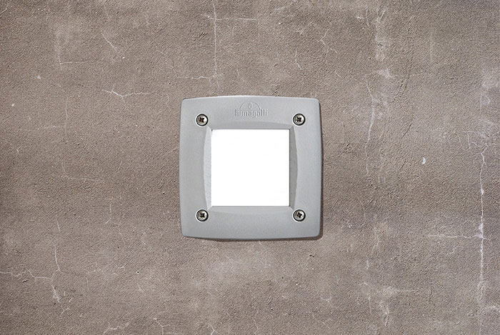 FUMAGALLI 'LETI100' RECESSED WALL LIGHT SQUARE 1xGX53 4000K IP66 