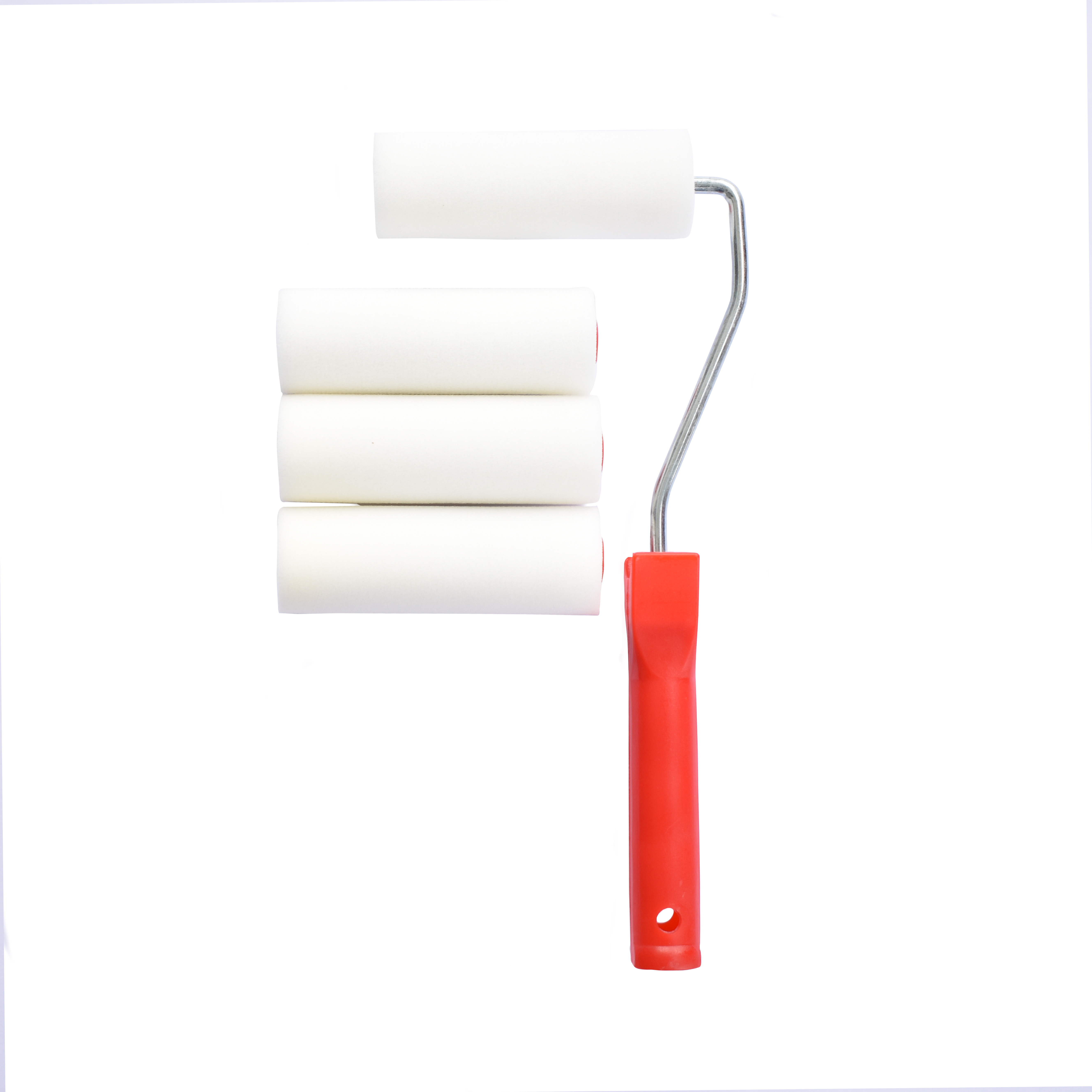 RADIATOR ROLLER FOAM SET 4PCS + HANDLE 25CM