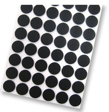 P W 45PCS 9mm NON-SLIP PADS BLACK 