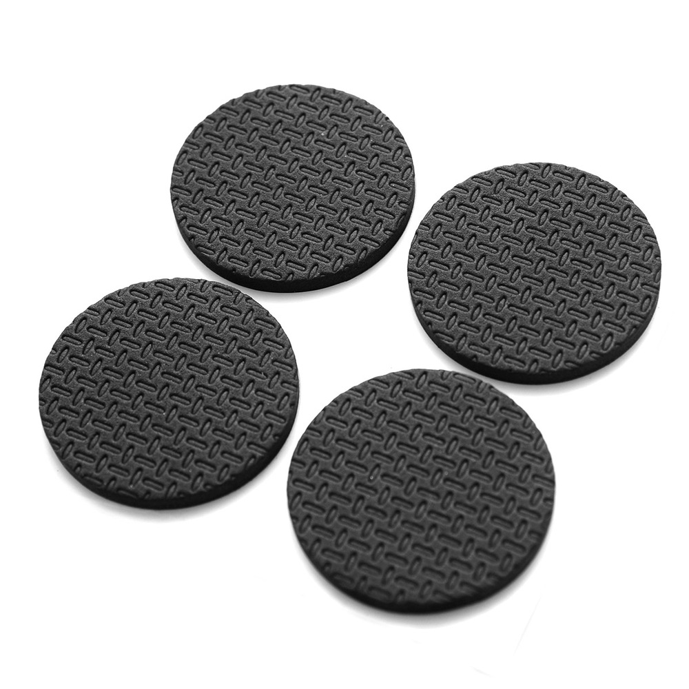 P W 12PCS 20mm NON-SLIP PADS BLACK 