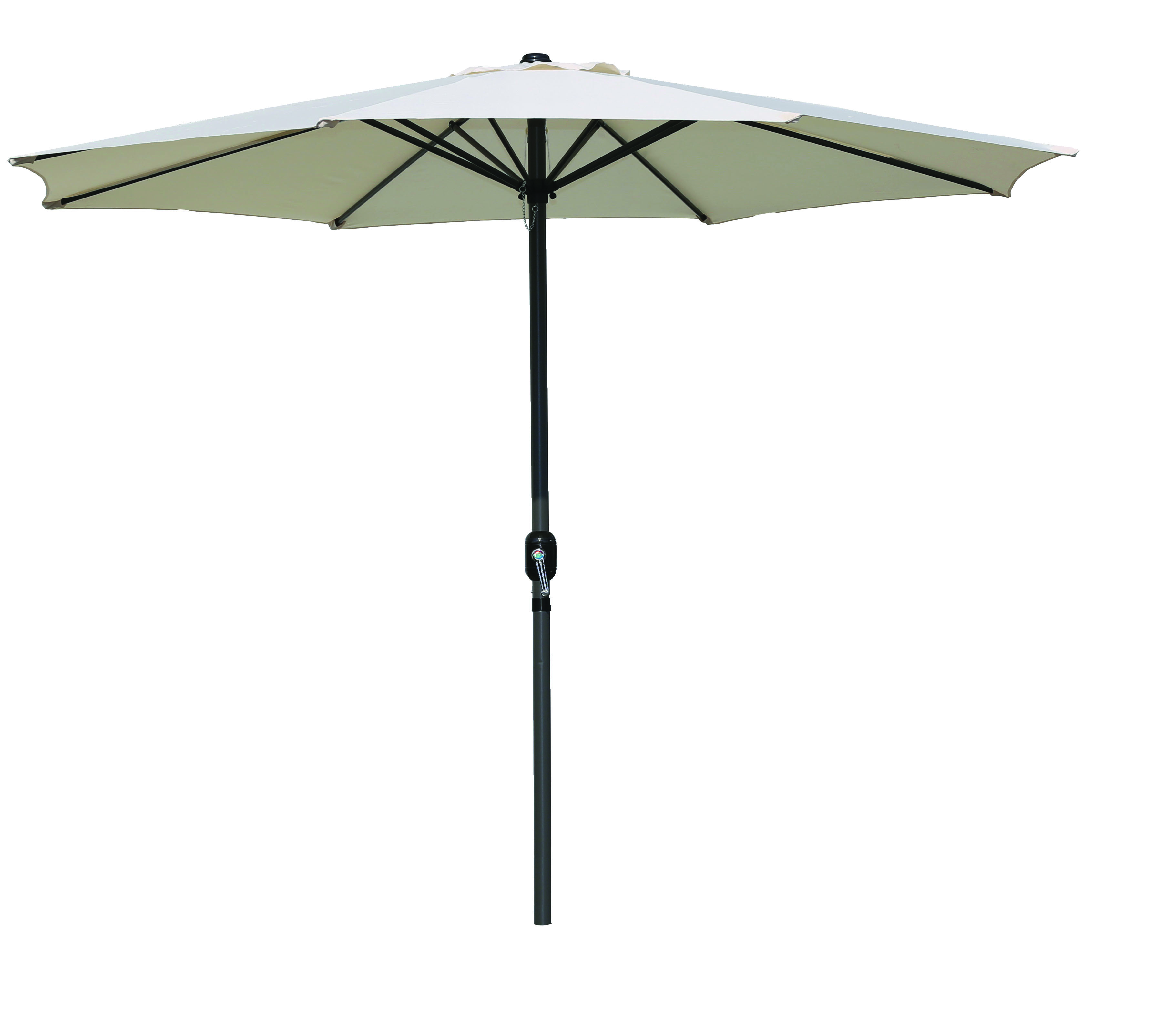 MARKET ALUMINIUM UMBRELLA 4M NATURAL