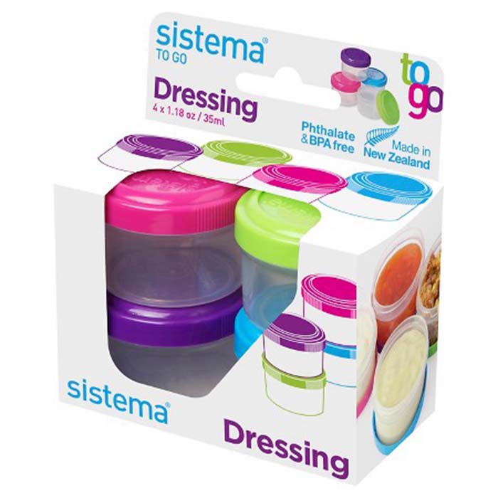 SISTEMA TO GO DRESSING 4PCS 35ML