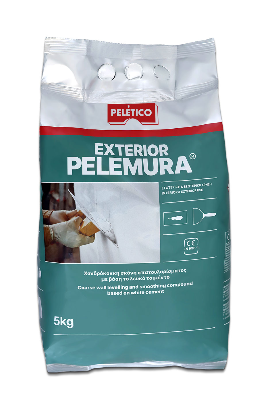 PELEMURA® ΕΞΩΤΕΡΙΚΟΥ ΧΩΡΟΥ ΧΟΝΔΡΟΚΟΚΚΗ ΣΚΟΝΗ ΣΠΑΤΟΥΛΑΡΙΣΜΑΤΟΣ 5KG