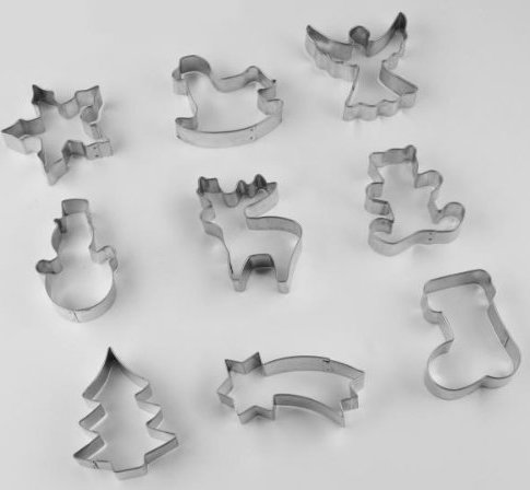 FACKELMANN COOKIE CUTTERS TINPLAY CHRISTMAS 