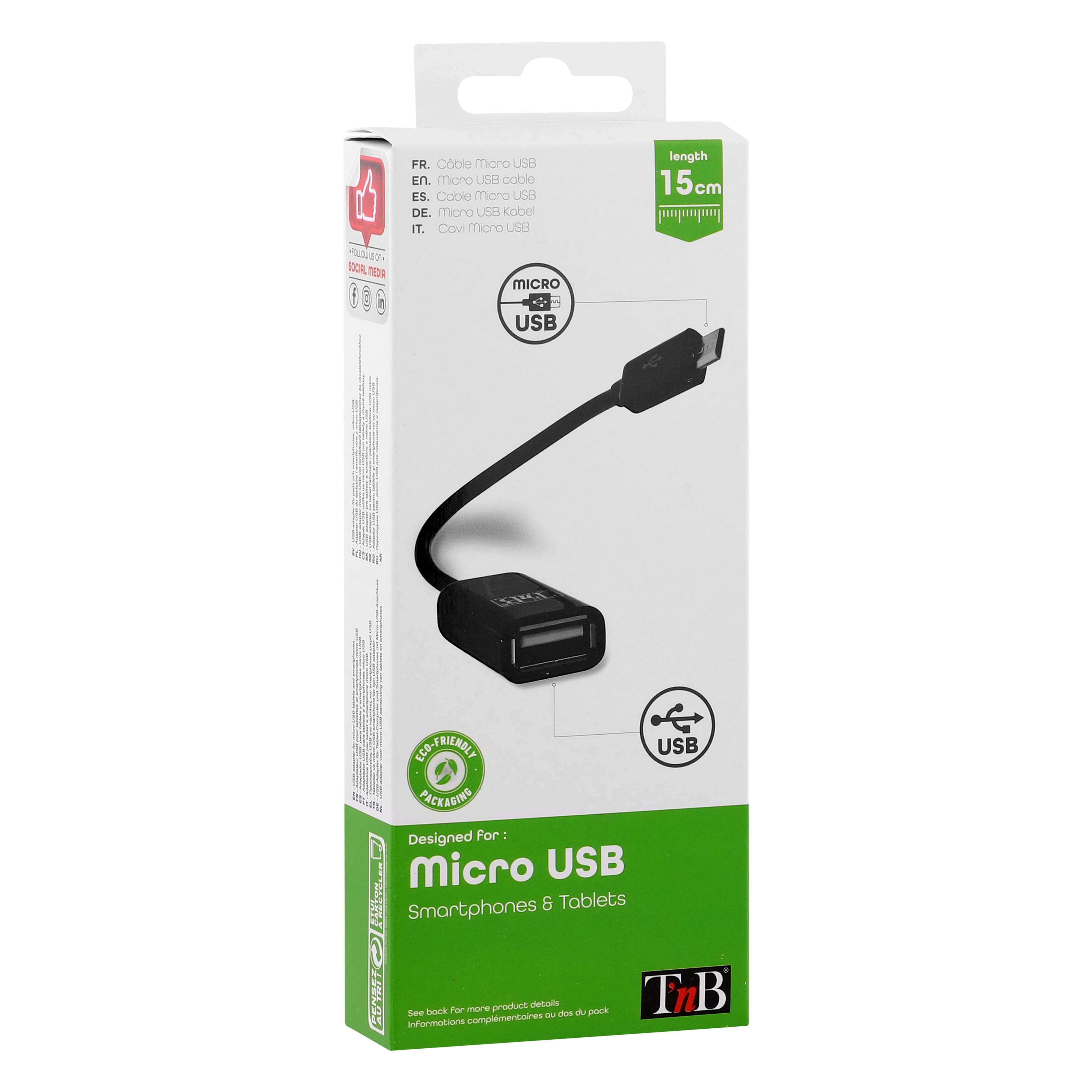 TNB MICRO USB OTG TO USB 2.1 ADAPTER