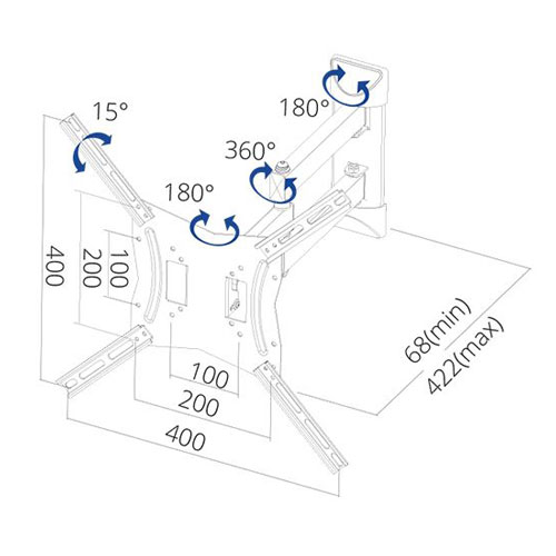 SIH 4 WAY MOUV MOUNT UP TO 56''