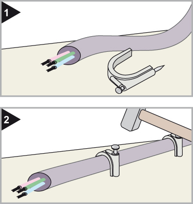 FRIULSIDER PLASTIC CLAMPS WITH NAIL 15-16MM 15PCS