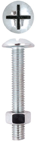 FRIULSIDER WIDE HEAD BOLT&NUT 5X40 15PCS