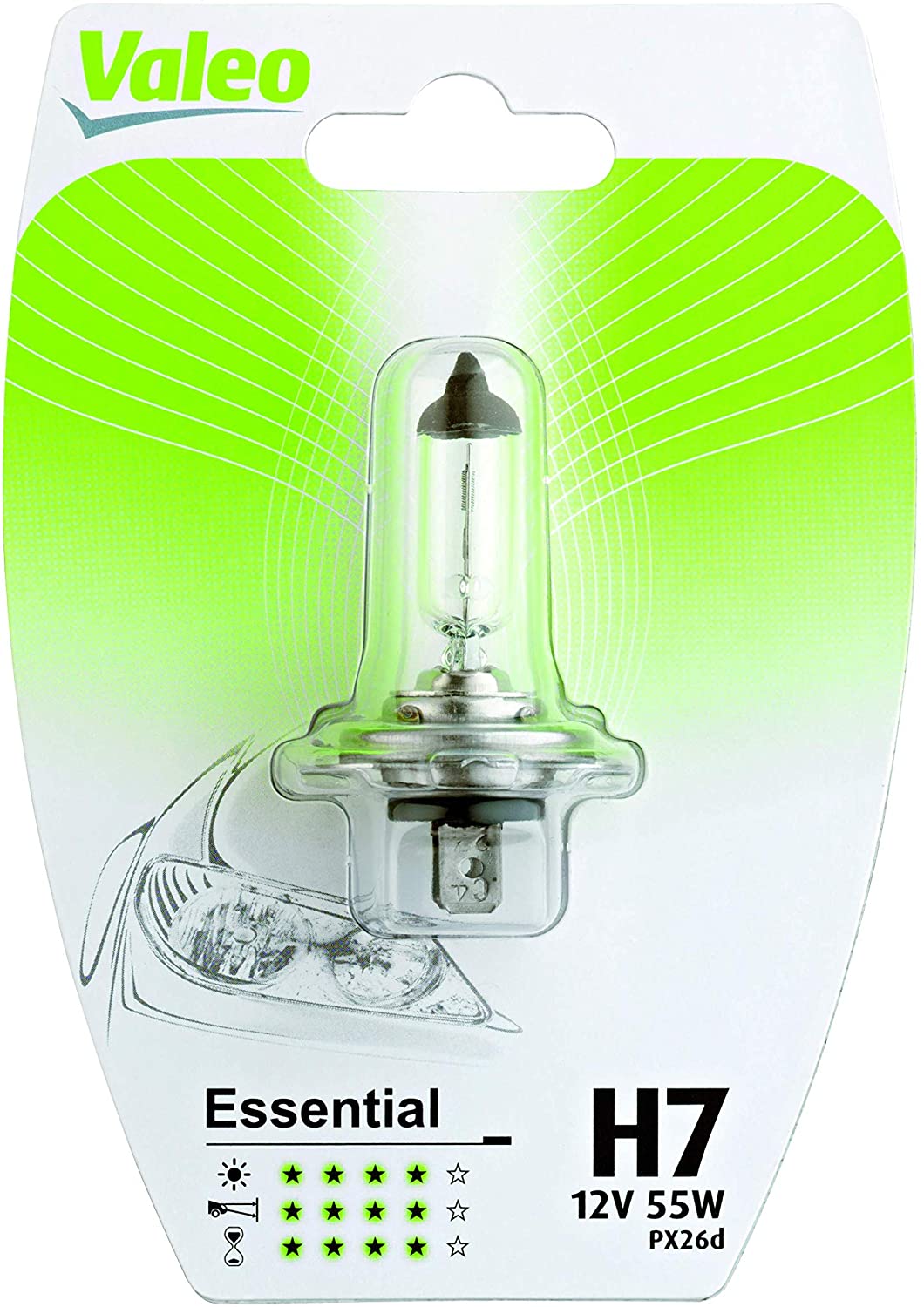 VALEO ΛΑΜΠΑ H7 ESSENTIAL 12V 55W BLISTER x 1