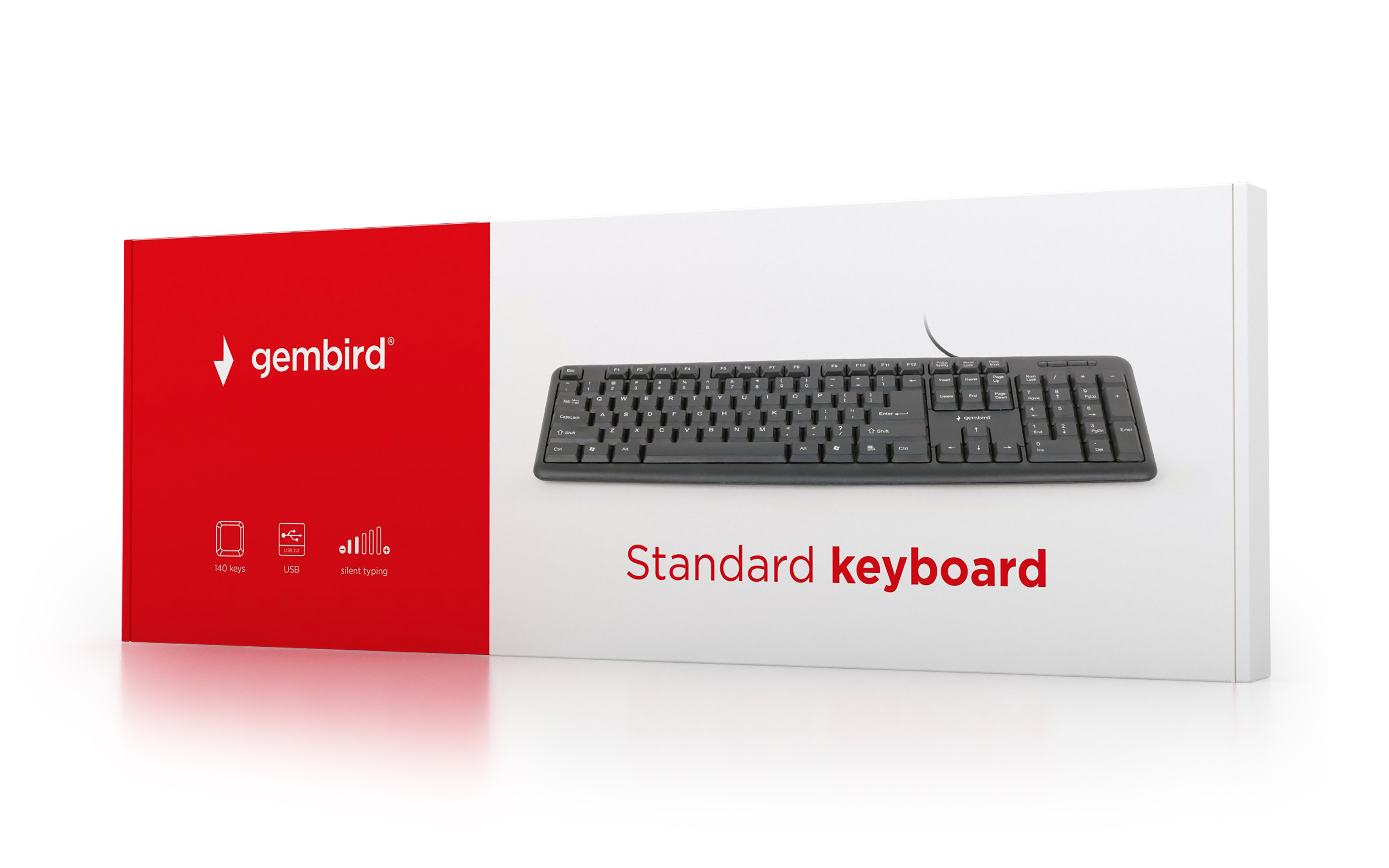 GEMBIRD STANDARD KEYBOARD,USB BLACK