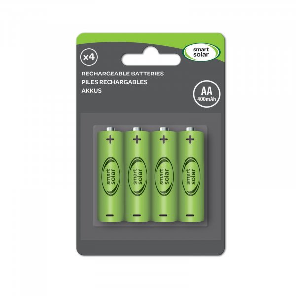 SMART AA RECHARGEABLE BATTERIES X4 600mAh