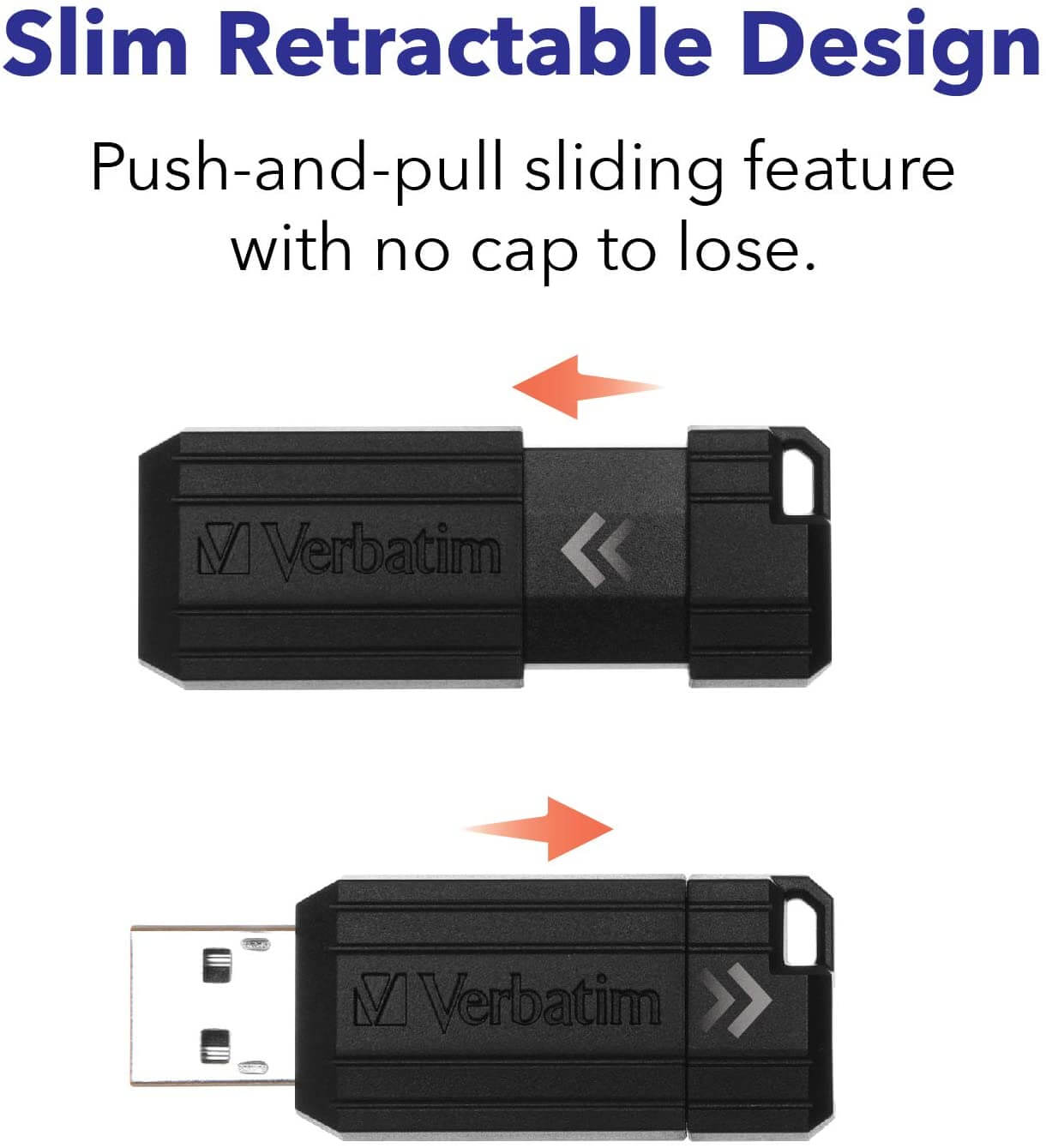 VERBATIM 64GB PINSTRIPE USB DRIVE BLACK