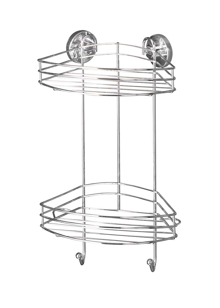 WENKO VAC-LOC 2-TIER CORNER RACK