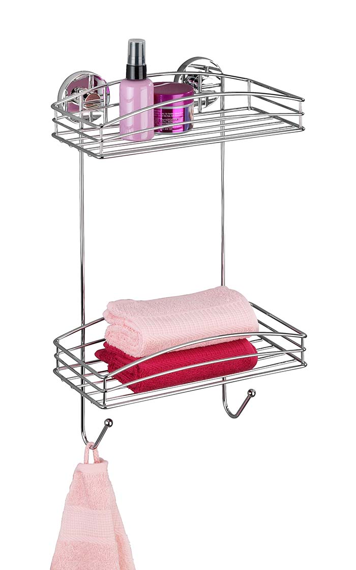 WENKO VAC-LOC 2-TIER WALL RACK