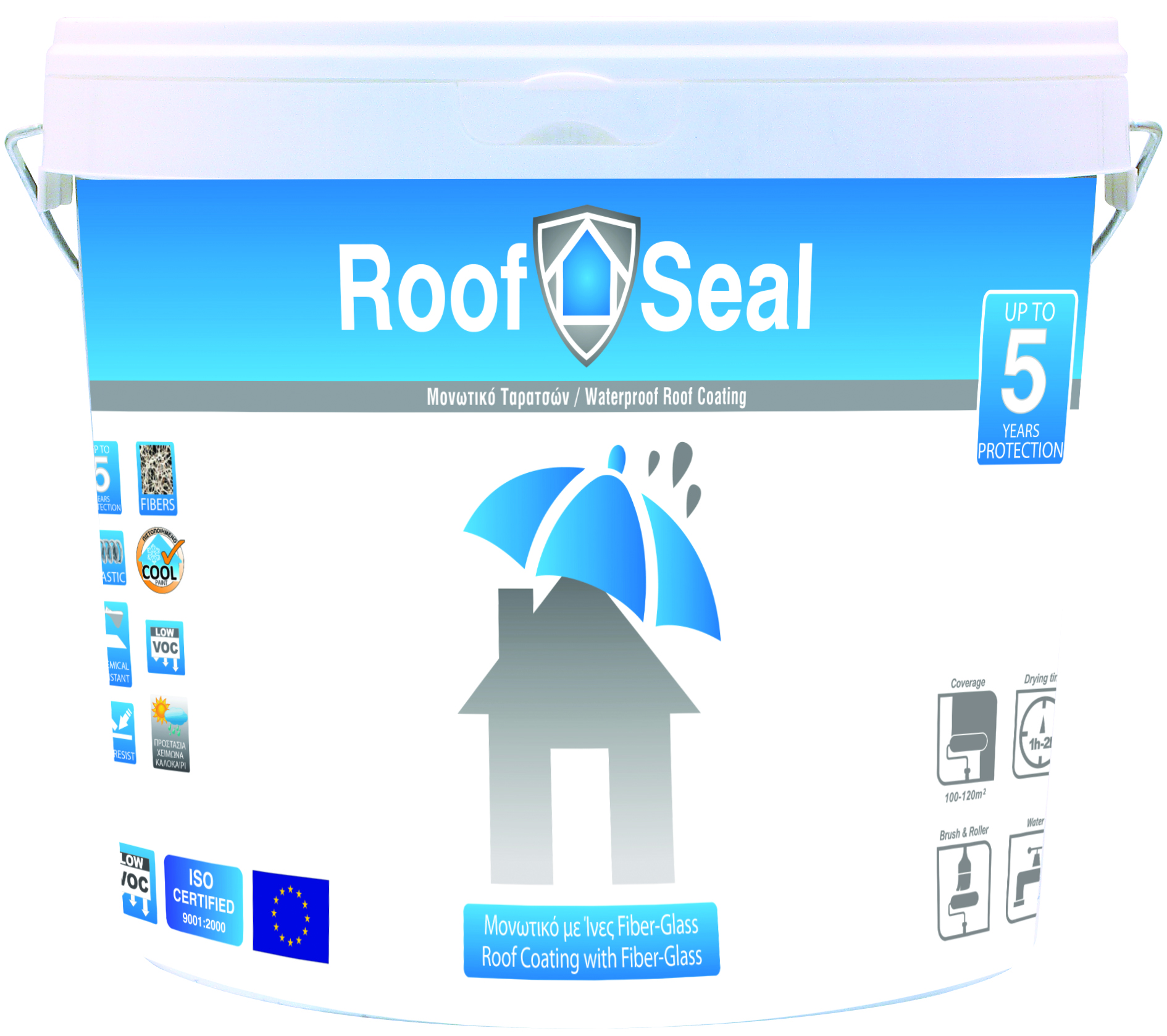 ROOF SEAL FIBER-GLASS WHITE F-50 3L