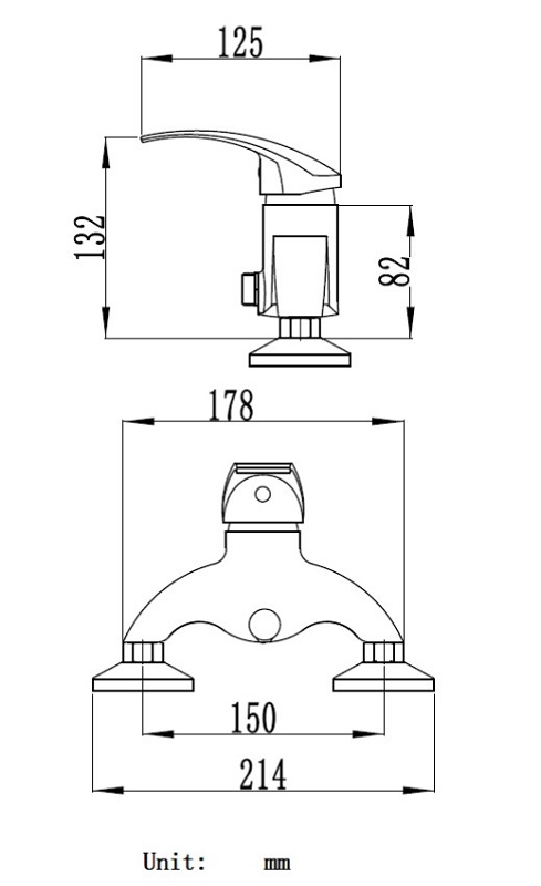 PLUIE DENVER SHOWER MIXER