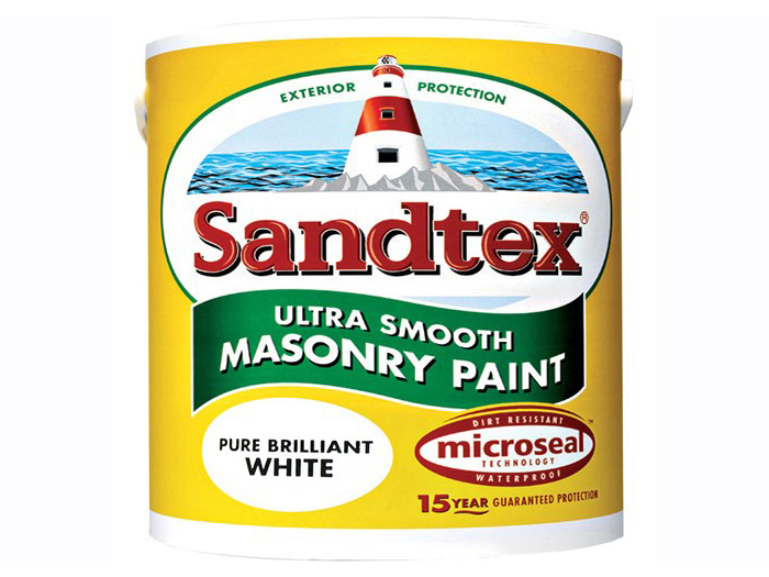 SANDTEX HIGH QUALITY DURABLE EXTERIOR PAINT WHITE 2.5L