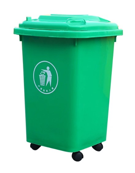 BIDONE BIN GREEN 30L WITH WHEELS