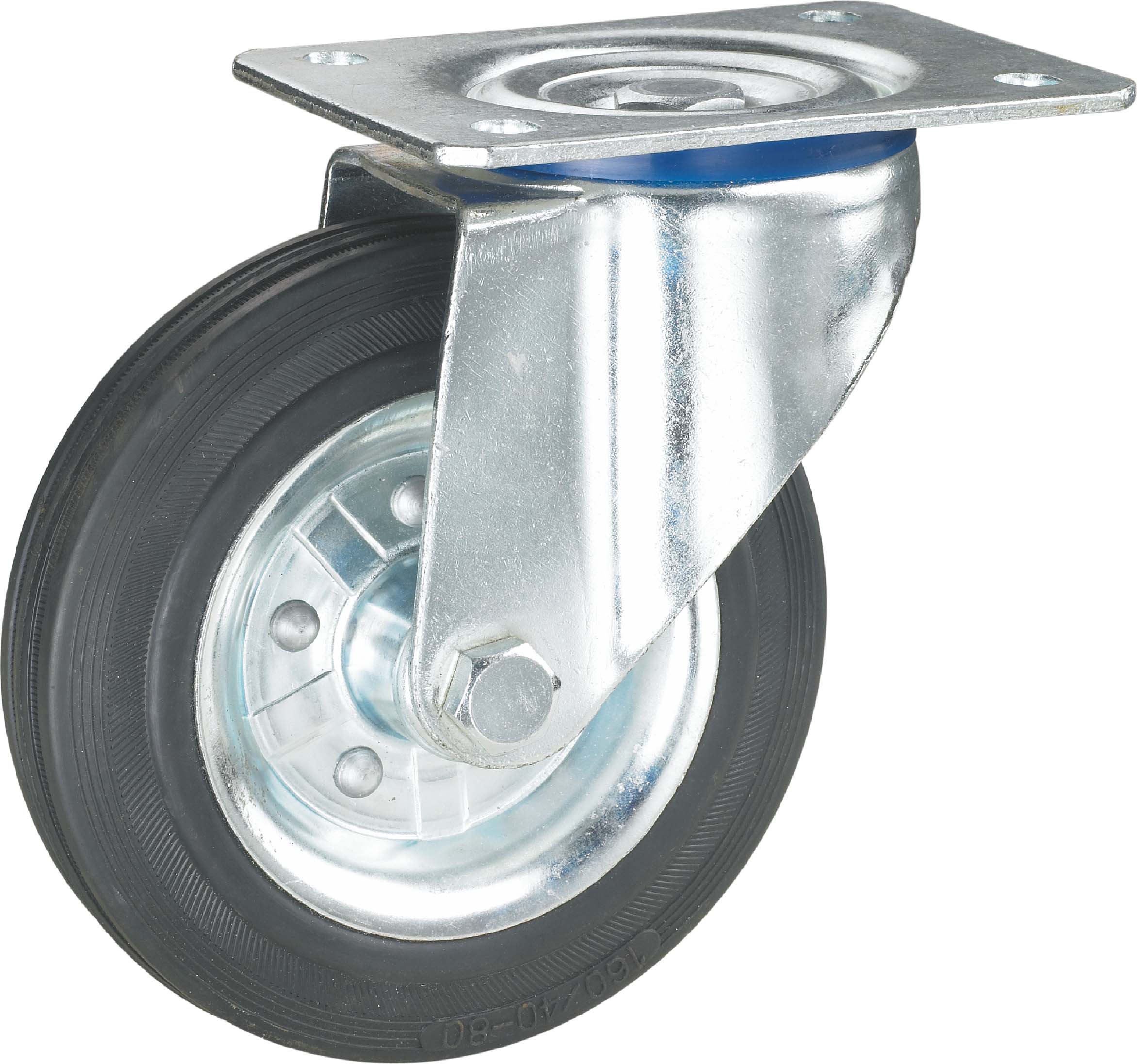 WHEEL A-A03 125X37MM BLACK WITHOUT BRAKE