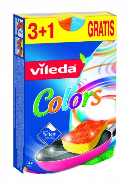 VILEDA PURACTIVE SPONGE 3+1FRE