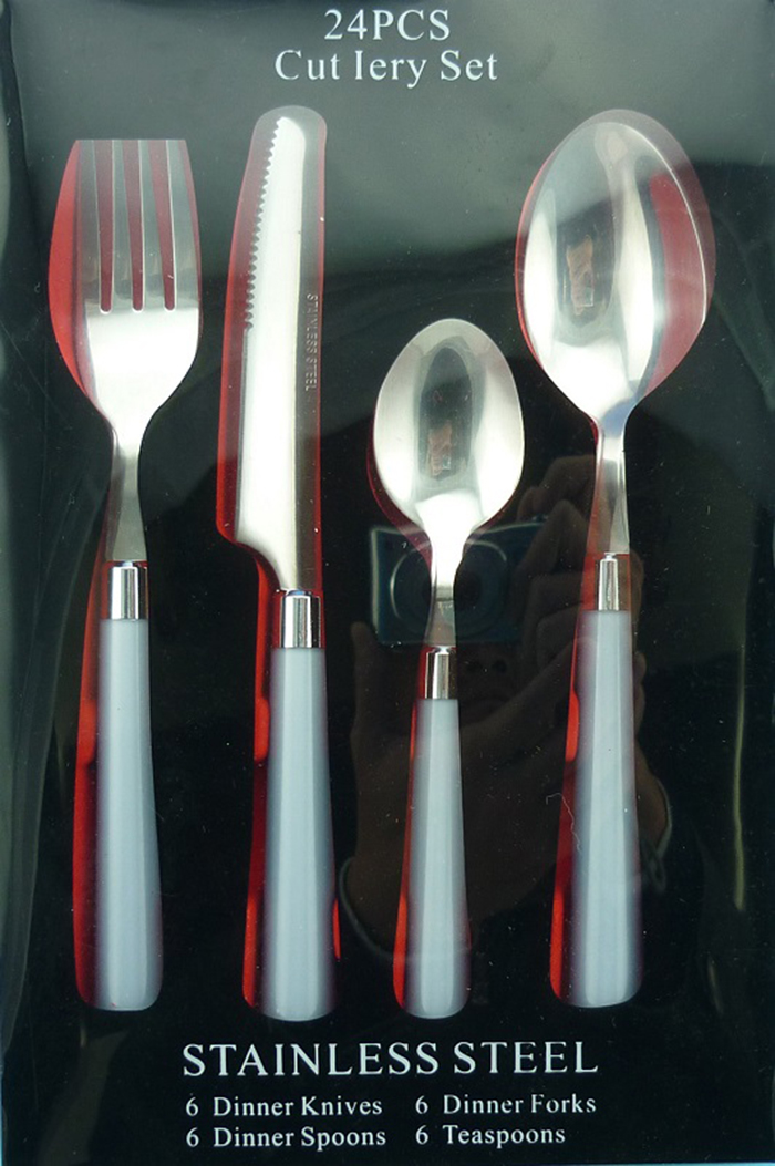 CUTLERY SET 24 PCS 4 COLORS