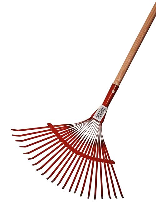 ELTECH LEAF RAKE 24T RED HANDLE