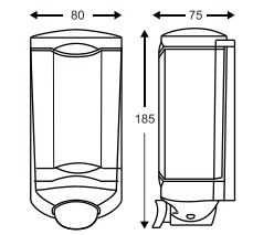 RAVELLI LIQUID DISPENSER WALL WHITE