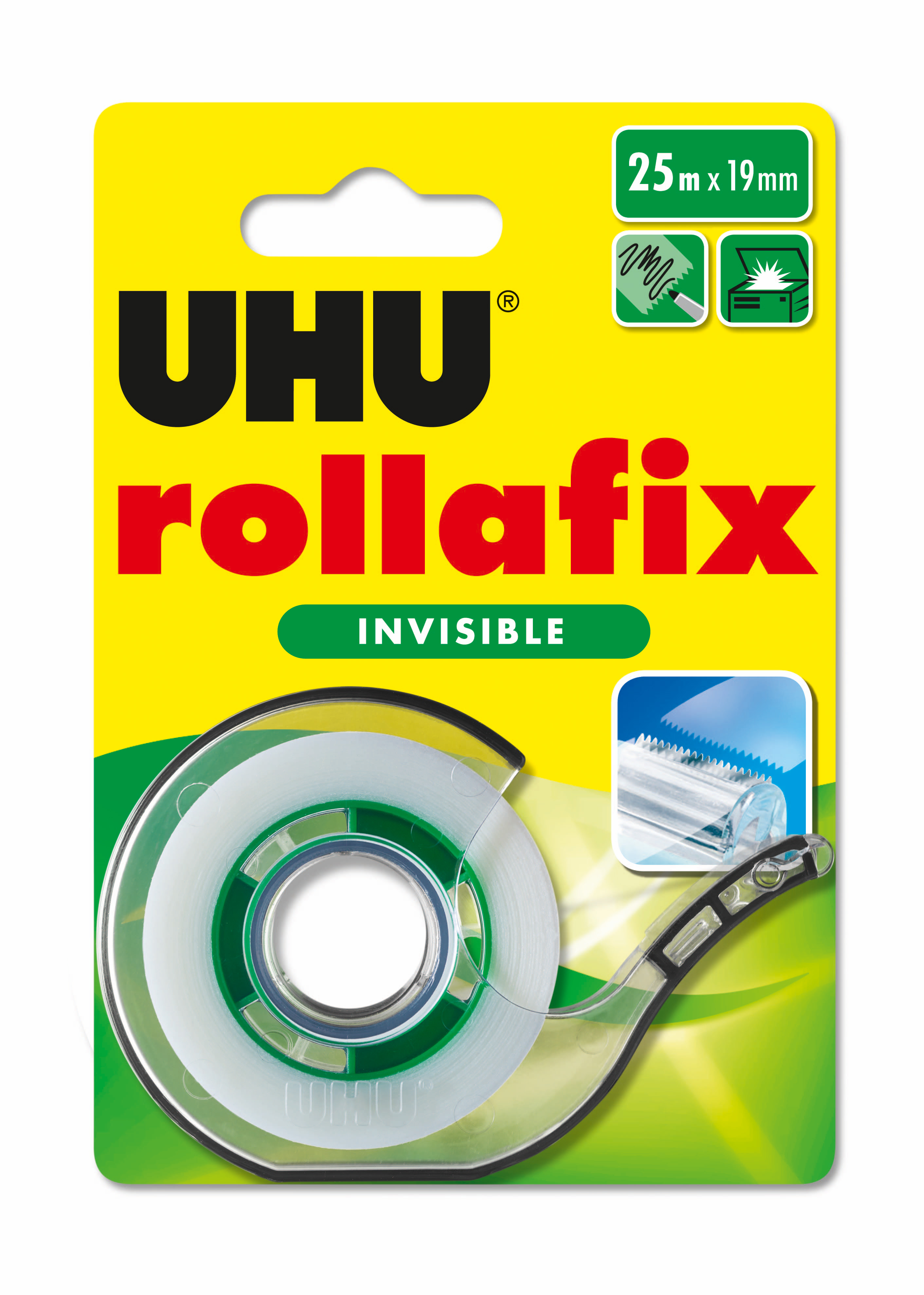 UHU ROLLAFIX INVISIBLE 25M X 19MM