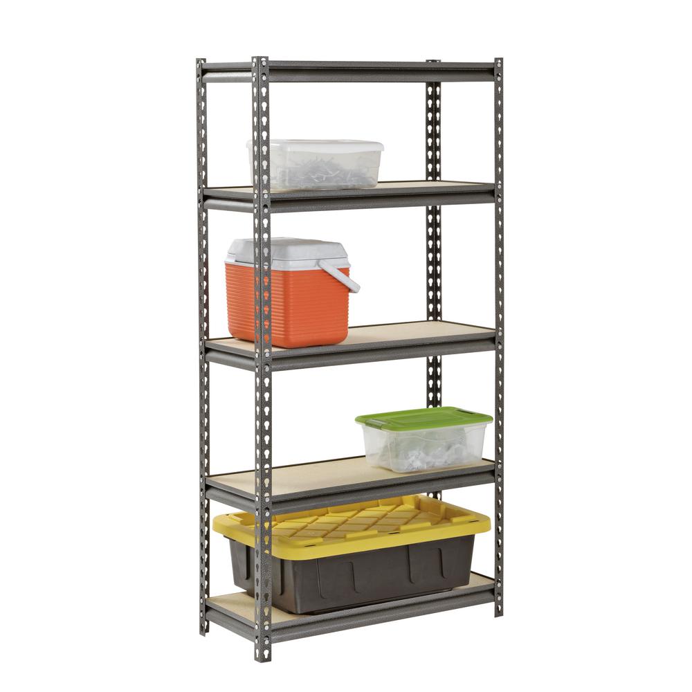 RACK WITH 5 SHELVES 92X46X183CM