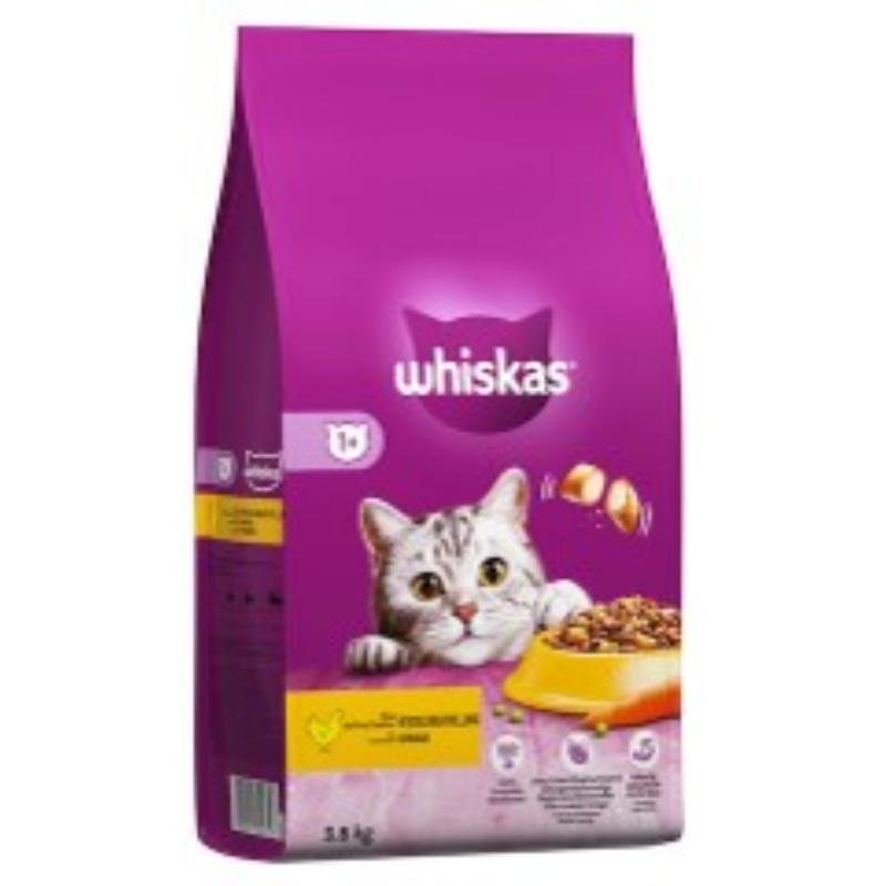 WHISKAS DRY CAT FOOD CHICKEN 3.8KG